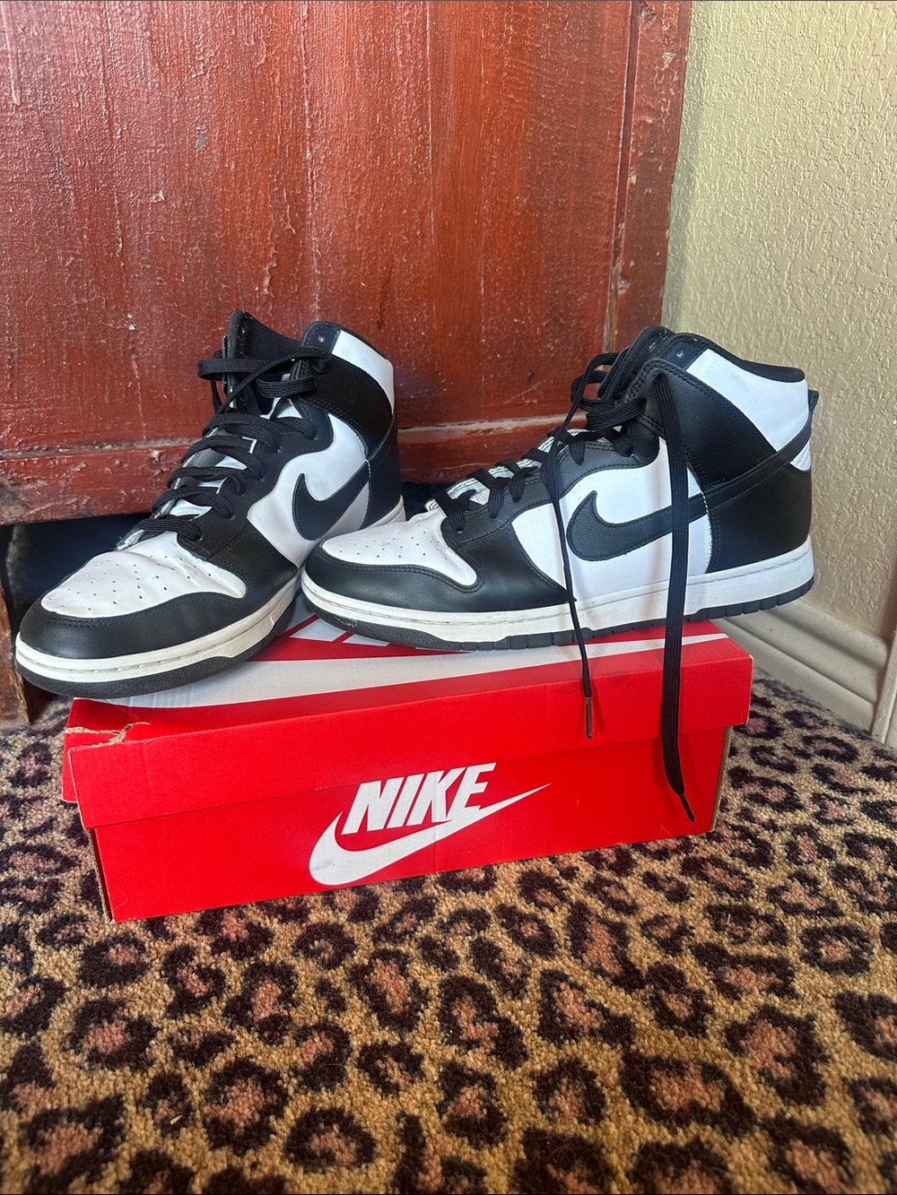 Nike Dunk High Panda Men’s Black and White High-Top Sneakers